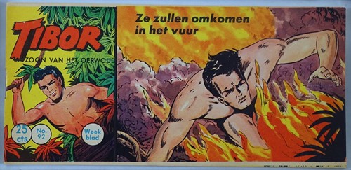 Tibor - Zoon van het Oerwoud 92 - Ze zullen omkomen in het vuur, Softcover, Eerste druk (1961) (Metropolis)