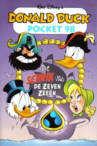Donald Duck - Pocket 3e reeks 98 - De schrik van de zeven zeeën, Softcover, Eerste druk (2003) (Sanoma)