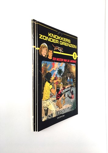 Knokkers zonder grenzen 1 - 4 - Knokkers zonder grenzen pakket, Softcover, Eerste druk (1986) (Dupuis)