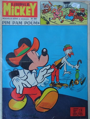 Le Journal de Mickey 880 - Pim pam poum, Softcover (Walt Disney productions)