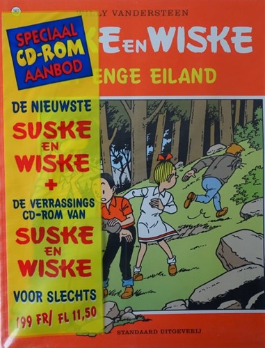 Suske en Wiske 262 - Het enge eiland, SC+bijlage, Eerste druk (1999), Vierkleurenreeks - Softcover (Standaard Uitgeverij)