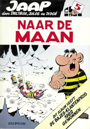 Jaap 5 - Naar de maan, Softcover, Eerste druk (1982) (Dupuis)