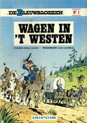 Blauwbloezen, de 1 - Wagen in 't Westen, Softcover (Dupuis)