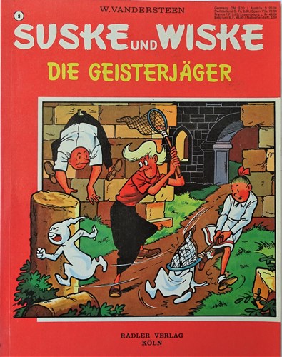 Suske en Wiske - Anderstalig 9 - Die Geisterjäger, Softcover, Eerste druk (1972) (Rädler verlag)