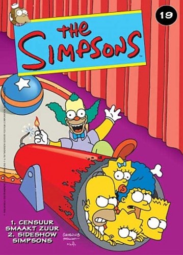 Simpsons, The 19 - Censuur smaakt zuur + Sideshow Simpsons, Softcover (De Stripuitgeverij (Het Volk))
