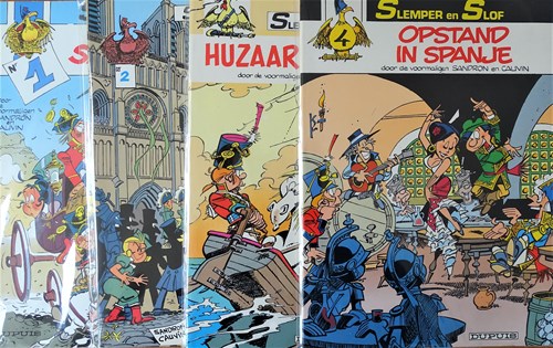 Slemper en Slof  - Complete reeks van 4 delen, Softcover, Eerste druk (1982) (Dupuis)