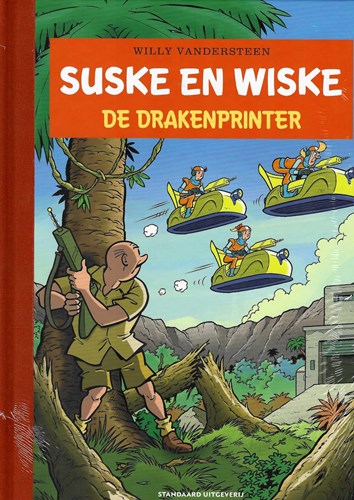 Suske en Wiske 358 - De Drakenprinter, Hc+linnen rug, Vierkleurenreeks - Luxe (Standaard Uitgeverij)