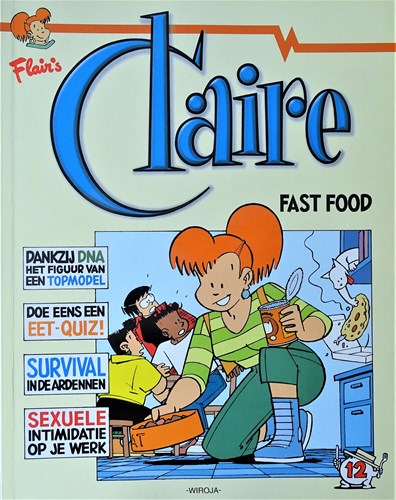 Claire 12 - Fast food, SC+org.tek., Eerste druk (1999) (Divo)