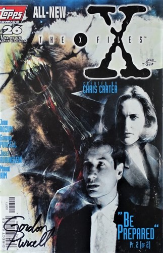X-Files, the 26 - Be prepared, Sc+Gesigneerd (Topps Comics)