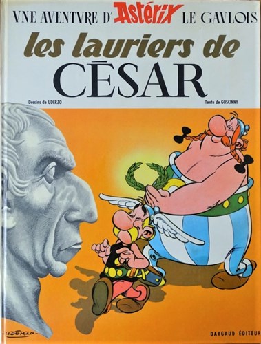 Asterix - Franstalig 18 - Les lauriers de Cesar, Hardcover, Eerste druk (1972) (Dargaud)