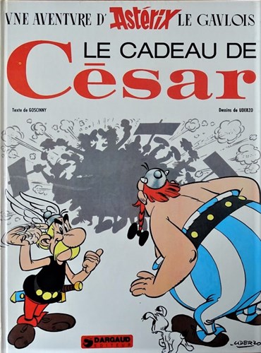 Asterix - Franstalig 21 - Le cadeau de Cesar, Hardcover, Eerste druk (1974) (Dargaud)