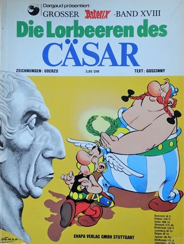 Asterix - Anderstalig/Dialect  - Die Lorbeeren des Casar, Softcover, Eerste druk (1974) (Ehapa)