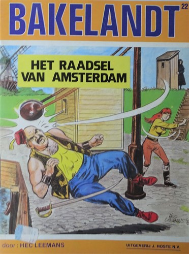 Bakelandt - Hoste Ongekleurd 22 - Het raadsel van Amsterdam, Softcover, Eerste druk (1983) (J. Hoste)