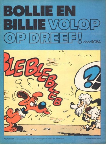 Bollie en Billie - Reclame 1 - Chevron - Bollie en Billie volop op dreef, Softcover (Chevron)