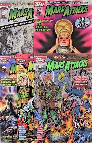 Mars Attacks 1994  - Complete serie van 5 delen, Softcover (Topps comics)