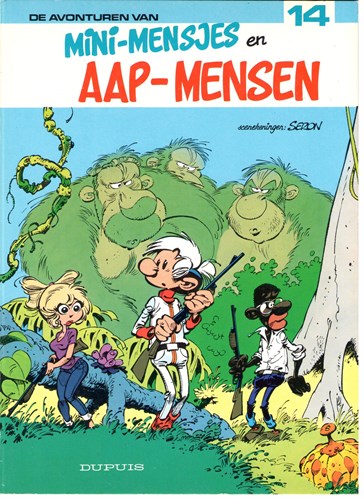 Mini-Mensjes 14 - Mini-mensjes en aap-mensen, Softcover, Eerste druk (1983) (Dupuis)