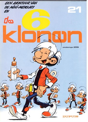 Mini-Mensjes 21 - De 6 klonen, Softcover, Eerste druk (1987) (Dupuis)