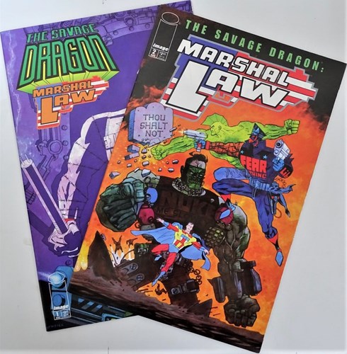 Savage Dragon/Marshal Law  - Marshal Law - deel 1 en 2 compleet, Softcover (Image Comics)