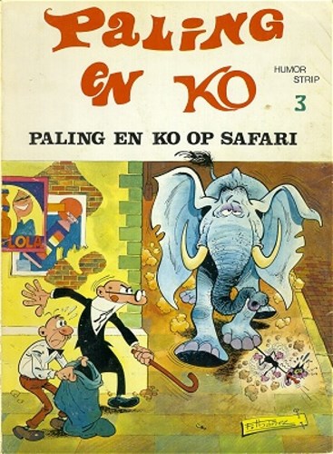 Paling en ko 3 - Paling en ko op safari, Softcover, Eerste druk (1972) (De Vrijbuiter)