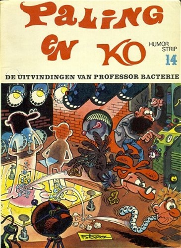 Paling en ko 14 - De uitvindingen van professor Bacterie, Softcover, Eerste druk (1974) (De Vrijbuiter)