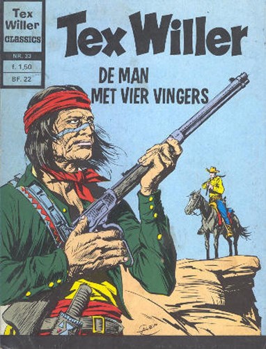 Tex Willer - Classics 33 - De man met vier vingers, Softcover, Eerste druk (1973) (Williams Nederland)