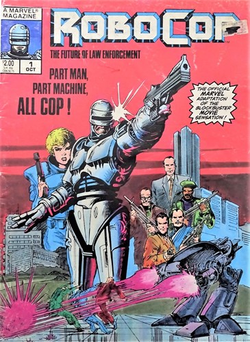 Robocop 1 - Part Man, Part machine, Softcover, Eerste druk (1987) (Marvel)