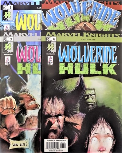 Wolverine/Hulk  - Complete serie van 4 delen - Marvel Knights, Issue, Eerste druk (2002) (Marvel)