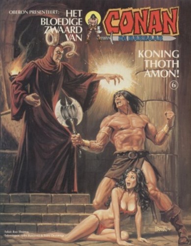 Conan - Oberon/Juniorpress 6 - Koning Thoth Amon !, Softcover, Eerste druk (1981) (Oberon)