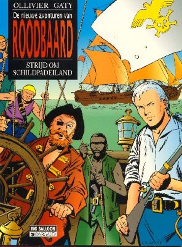 Roodbaard 28 - Strijd om Schildpadeiland, Softcover, Eerste druk (1995) (Big Balloon)