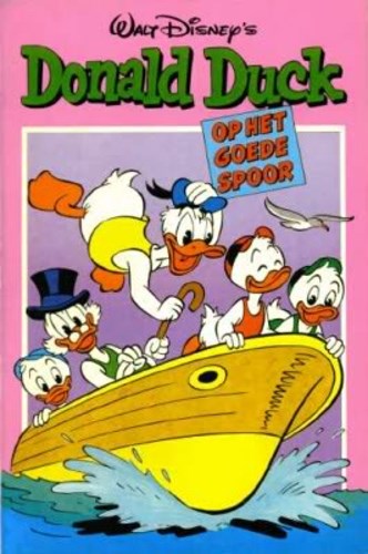 Donald Duck - Pocket 2e reeks 23 - Op het goede spoor, Softcover, Eerste druk (1985) (Oberon)