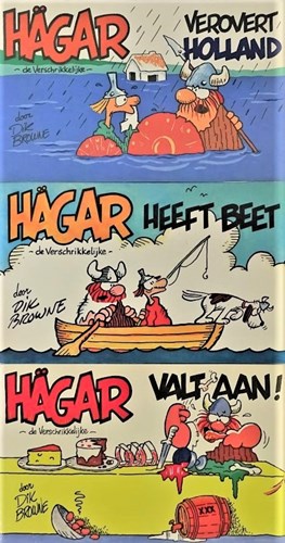 Hagar - W&L  - Complete set van 3 delen, Softcover, Eerste druk (1983) (W&L Boeken)