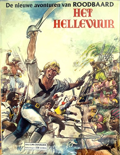 Roodbaard 18 - Het hellevuur, Softcover, Eerste druk (1979) (Harko)