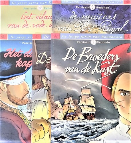 Roodbaard - De jonge jaren van  - Complete serie van 5 delen, Softcover, Eerste druk (1996) (Dargaud)