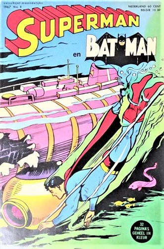 Superman en Batman (1967) 8 - Kryptoniet rood, Softcover (Vanderhout & CO)