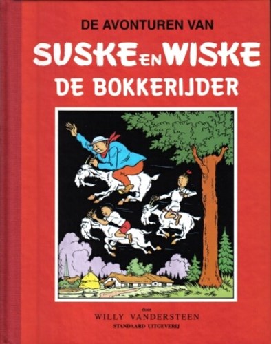 Suske en Wiske - Klassiek Rode reeks - Ongekleurd 8 - De Bokkerijder, Hardcover, Eerste druk (1993) (Standaard Uitgeverij)