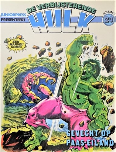 Verbijsterende Hulk, de - Albums 23 - Gevecht op Paas-eiland, Softcover, Eerste druk (1982) (Juniorpress)