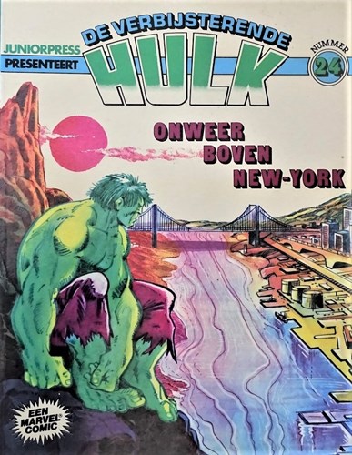 Verbijsterende Hulk, de - Albums 24 - Onweer boven New-York, Softcover, Eerste druk (1982) (Juniorpress)