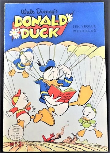 Donald Duck - Een vrolijk weekblad 1952 3 B - Abonnee versie, Softcover, Eerste druk (1952) (De Geïllustreerde Pers)