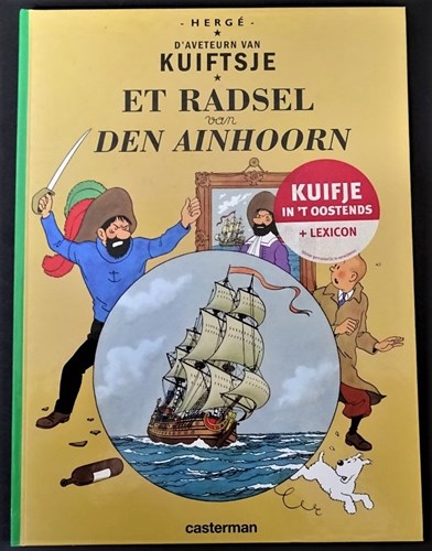 Kuifje - Anderstalig/Dialect   - Et radsel van den Ainhoorn - Oostends, Hardcover (Casterman)