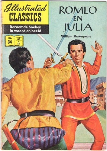 Illustrated Classics 34 - Romeo en Julia, Softcover, Eerste druk (1957) (Classics Nederland (dubbele))