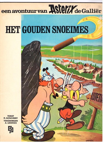 Asterix 2 - Het gouden snoeimes, Softcover, Eerste druk (1967) (De Geïllustreerde Pers)