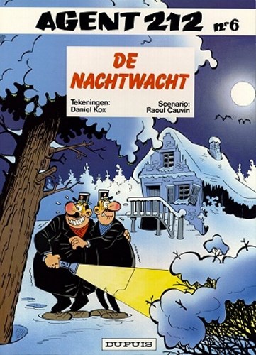 Agent 212 6 - De nachtwacht, Softcover, Eerste druk (1986), Agent 212 - Oorspronkelijke cover (Dupuis)