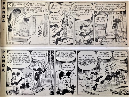 Panda - Krantenuitgaves 161 - Panda en de nieuwe ijstijd, Krantenknipsel, Eerste druk (1983) (Leids Dagblad)