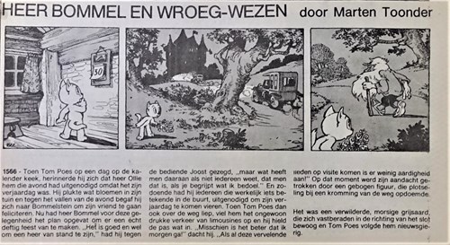 Bommel en Tom Poes - Krantenuitgaves 48 h - Heer Bommel en het Wroeg-Wezen, Krantenknipsel (NRC-Handelsblad)