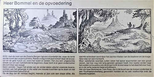 Bommel en Tom Poes - Krantenuitgaves 150 - Heer Bommel en de opvoedering, Krantenknipsel, Eerste druk (1975) (NRC-Handelsblad)
