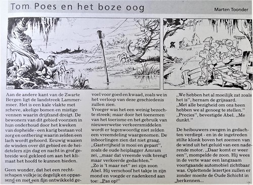 Bommel en Tom Poes - Krantenuitgaves 96 h - Tom Poes en het boze oog, Krantenknipsel (Noordhollands Dagblad)