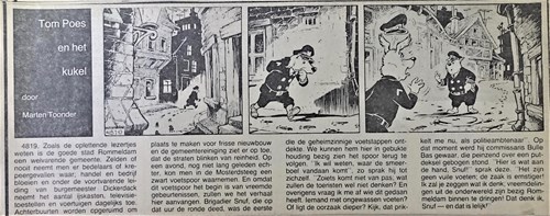 Bommel en Tom Poes - Krantenuitgaves 102 h - Heer Bommel en Het Kukel, Krantenknipsel (Nieuwsblad van het Noorden)