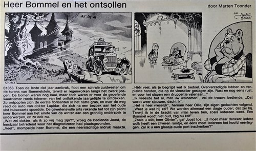 Bommel en Tom Poes - Krantenuitgaves 170 - Heer Bommel en het ontsollen, Krantenknipsel, Eerste druk (1982) (NRC-Handelsblad)