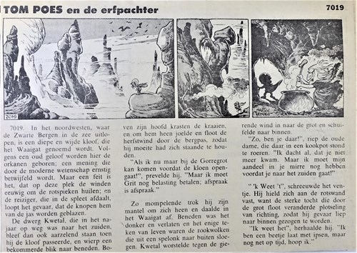 Bommel en Tom Poes - Krantenuitgaves 133 - Tom Poes en de Erfpachter, Krantenknipsel, Eerste druk (1970) (NRC-Handelsblad)