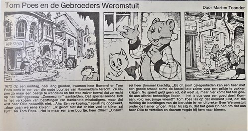 Bommel en Tom Poes - Krantenuitgaves 50 h - Tom Poes en de gebroeders Weromstuit, Krantenknipsel (NRC-Handelsblad)